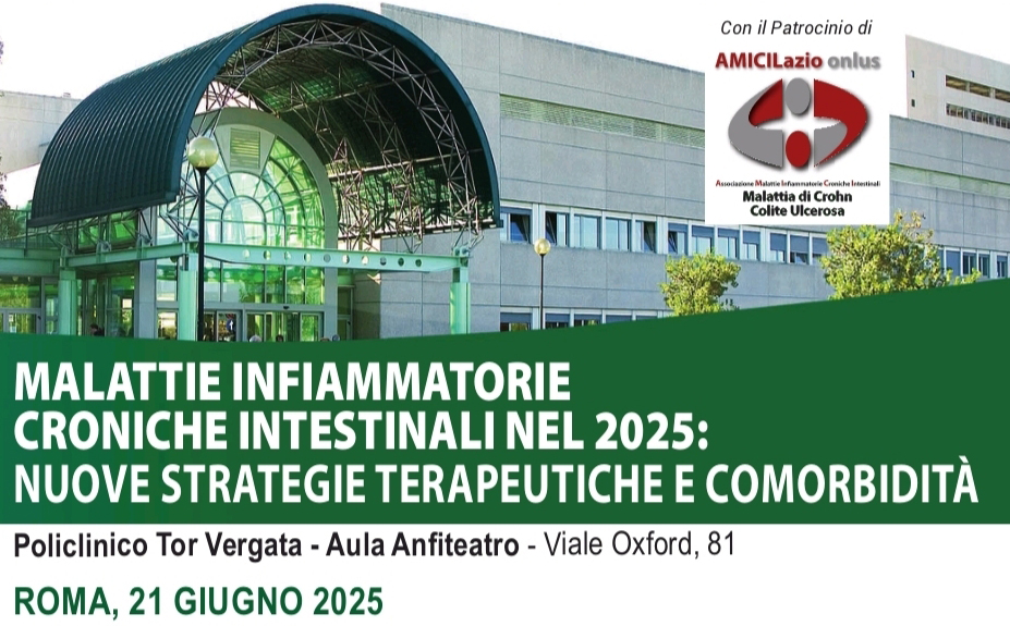 Cover evento Roma 21 Giugno Malattie infiammatorie croniche intestinali